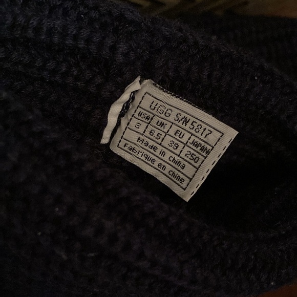 Boots-UGG Knit Sweater boots. Navy / size 8 - Picture 5 of 5